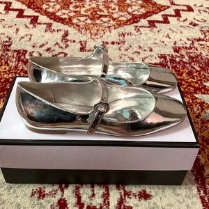 Blair Ballet Flat In Silver Mirror Specchio
